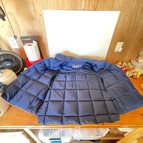 Vtg. Alaska Down And Leather Vest Sz-M Puffer Goodedown Zipper/Snap Buttons - Picture 14 of 16